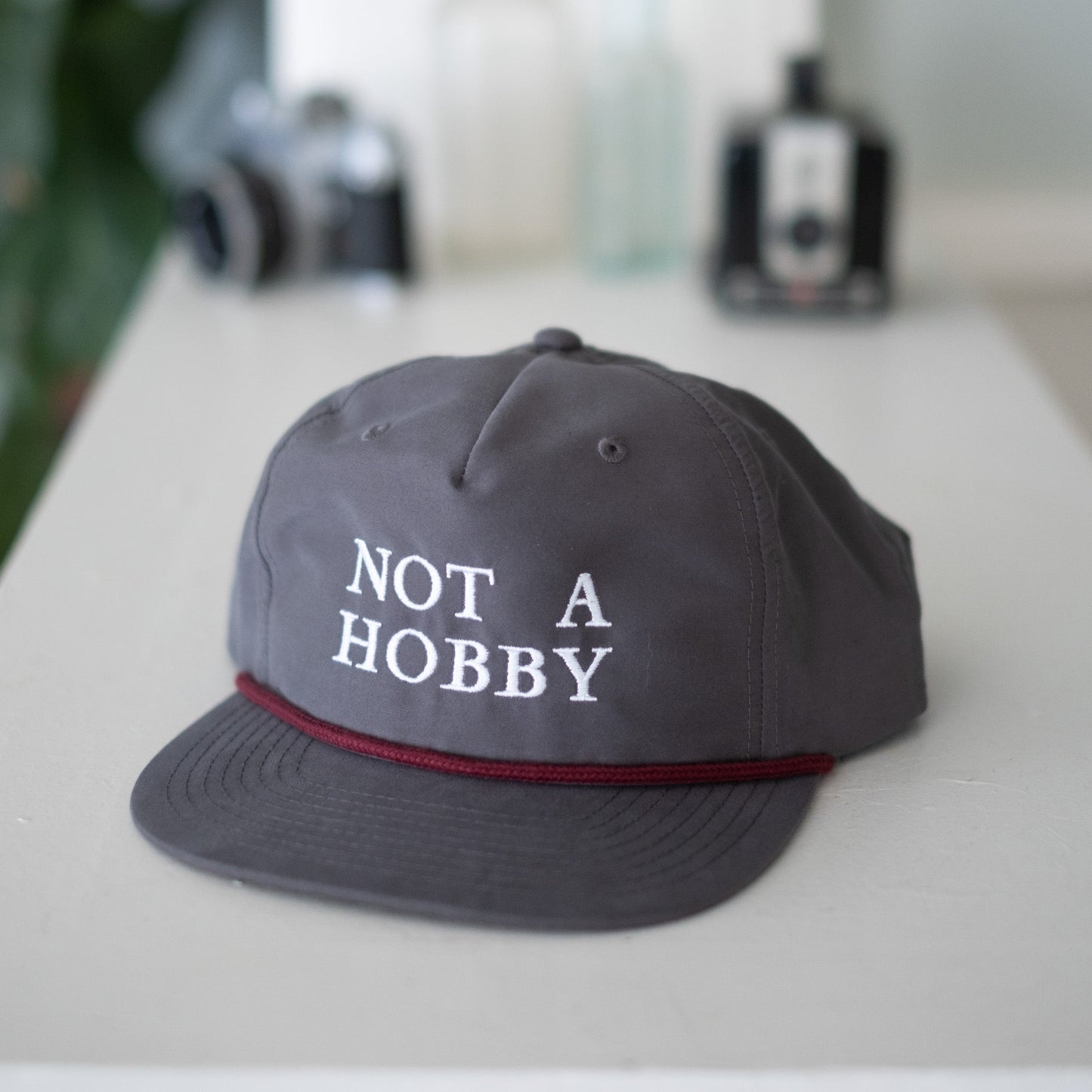 Not a Hobby 5 Panel Woven Rope Grey Hat + Soap Bundle | TIVVI